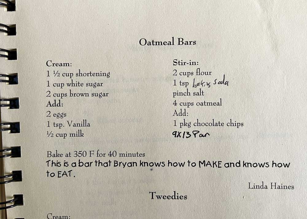 oatmeal bars original recipe